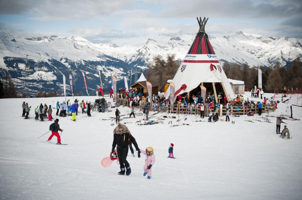 Ski Paradise Mountain & Luxe Apartments Veysonnaz Eksteriør bilde
