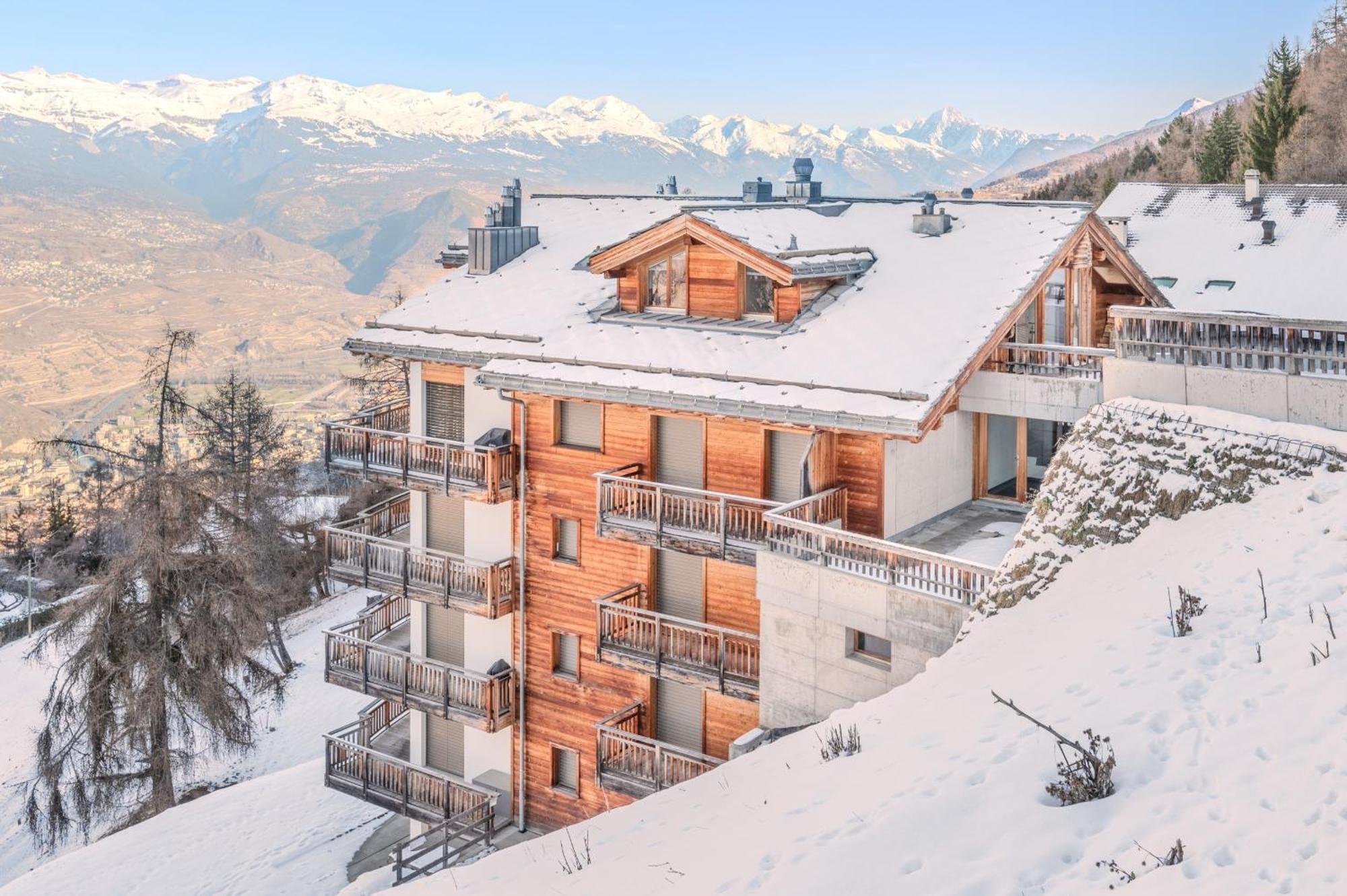 Ski Paradise Mountain & Luxe Apartments Veysonnaz Eksteriør bilde